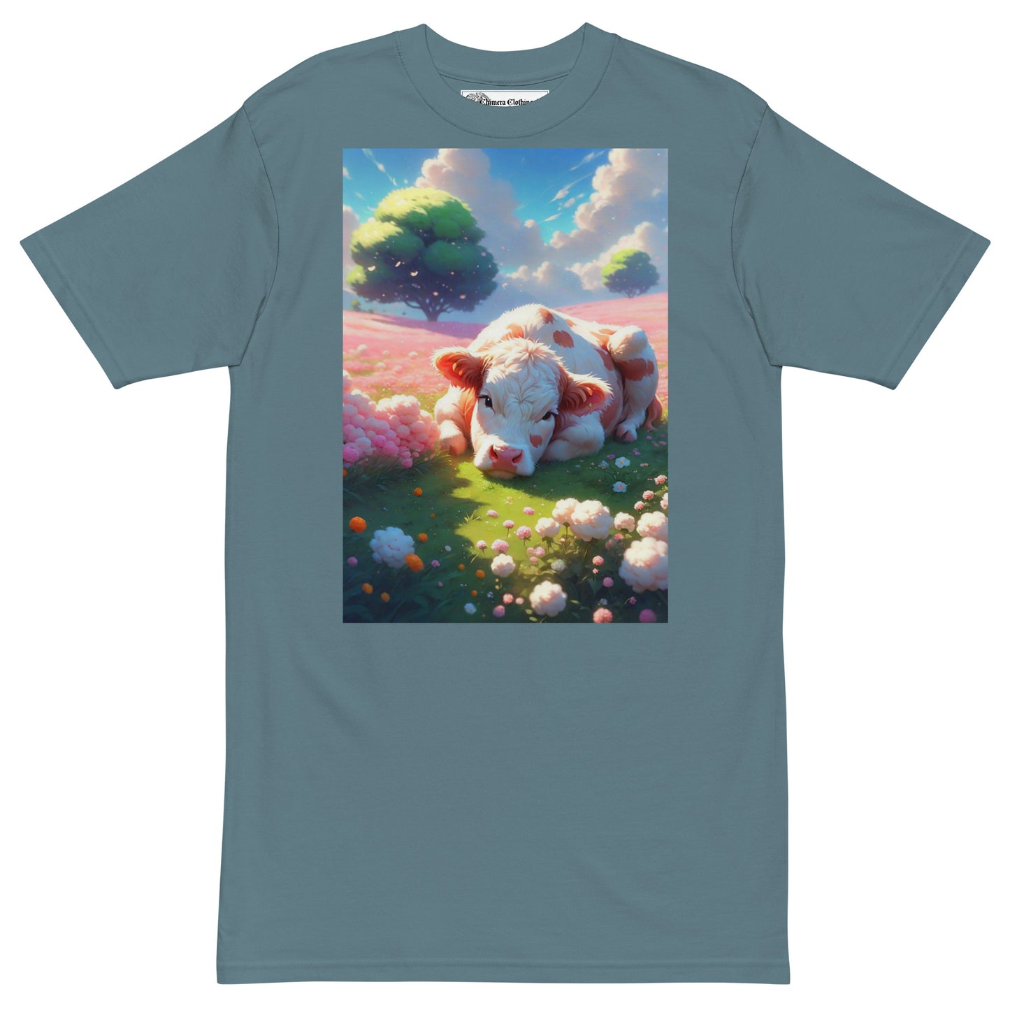 Lovely Pink Cow premium cotton T-Shirt
