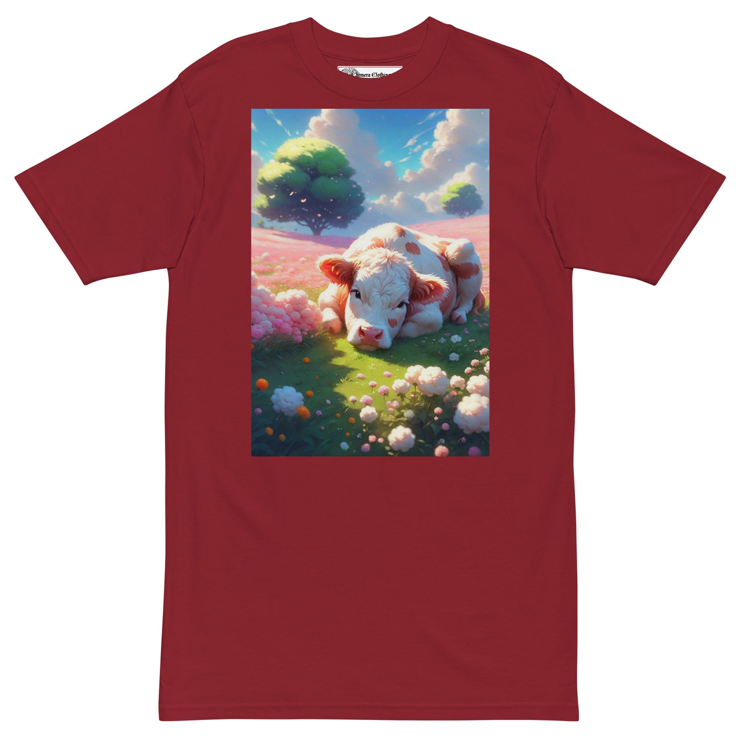 Lovely Pink Cow premium cotton T-Shirt