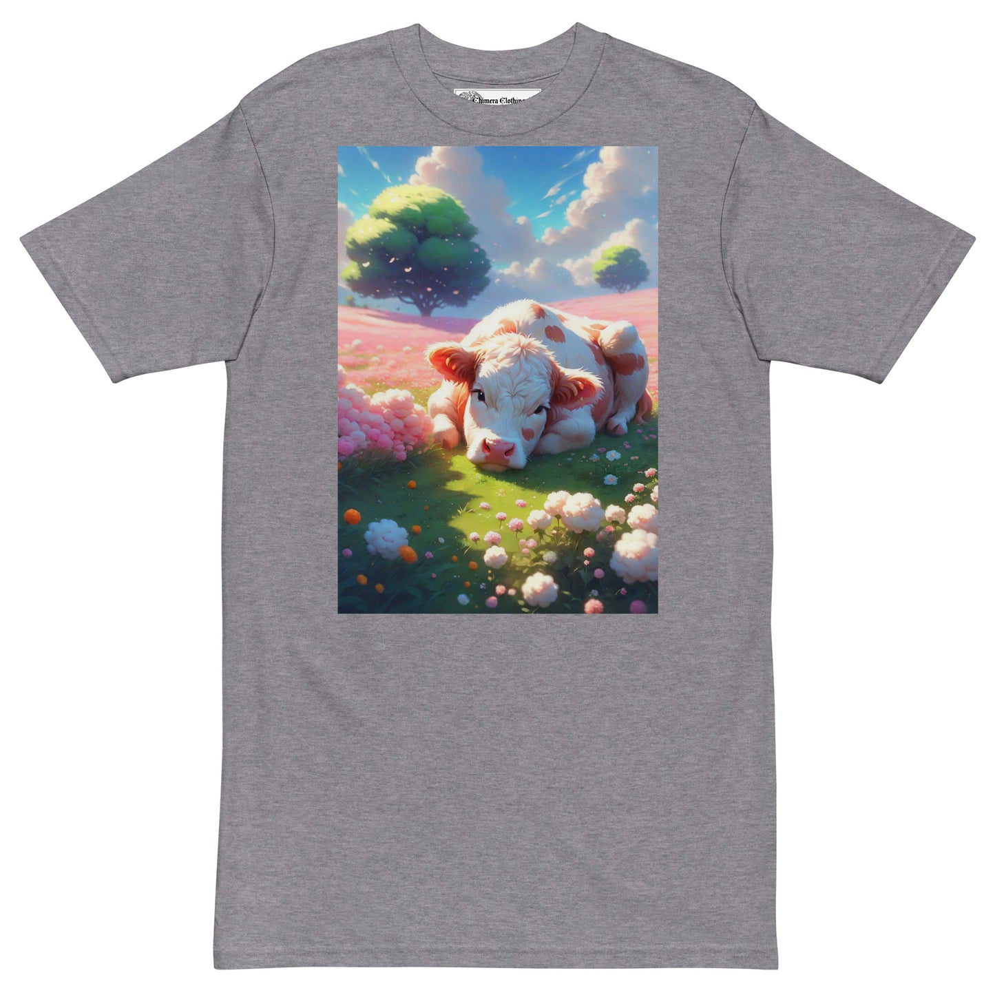 Lovely Pink Cow premium cotton T-Shirt