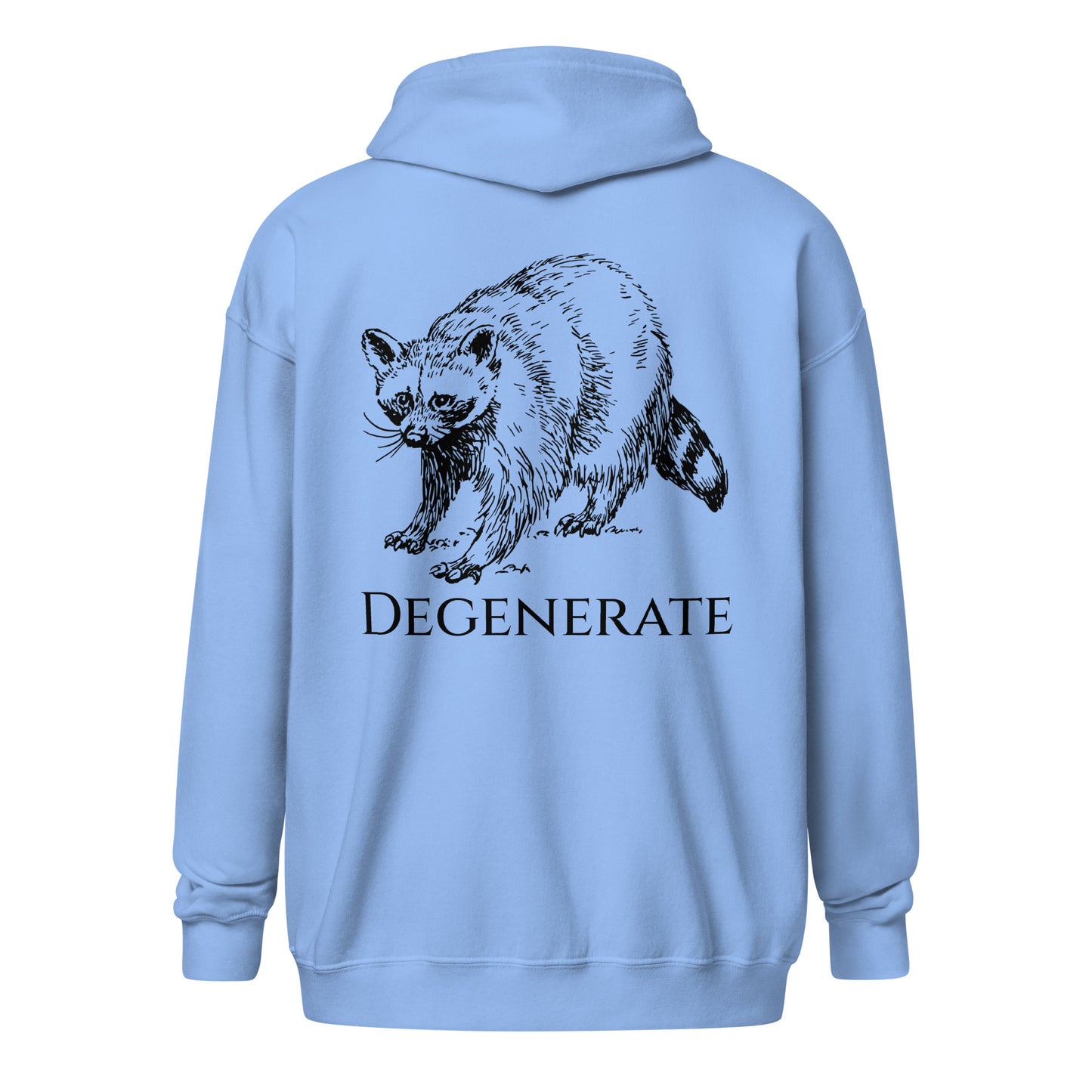 Degenerate Raccoon Unisex heavy blend zip hoodie