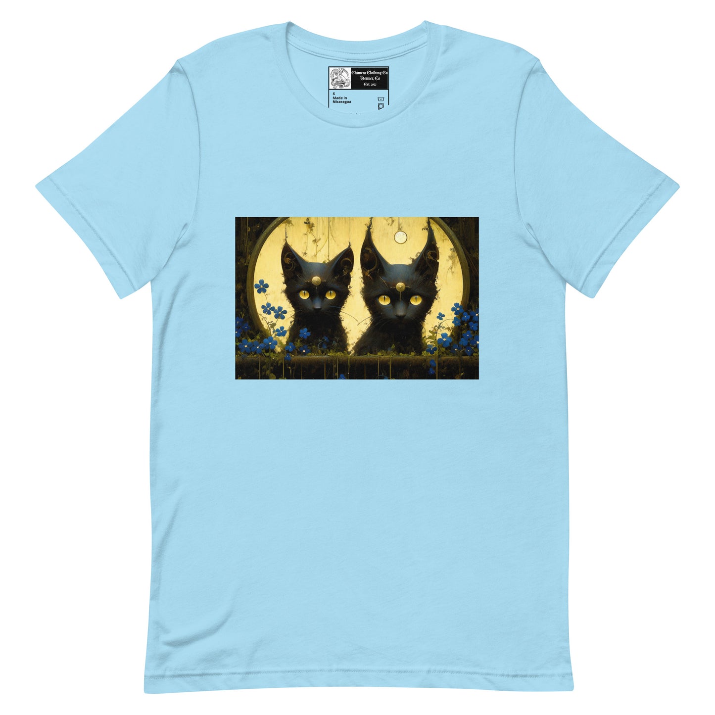 Black Cat Twins Unisex t-shirt