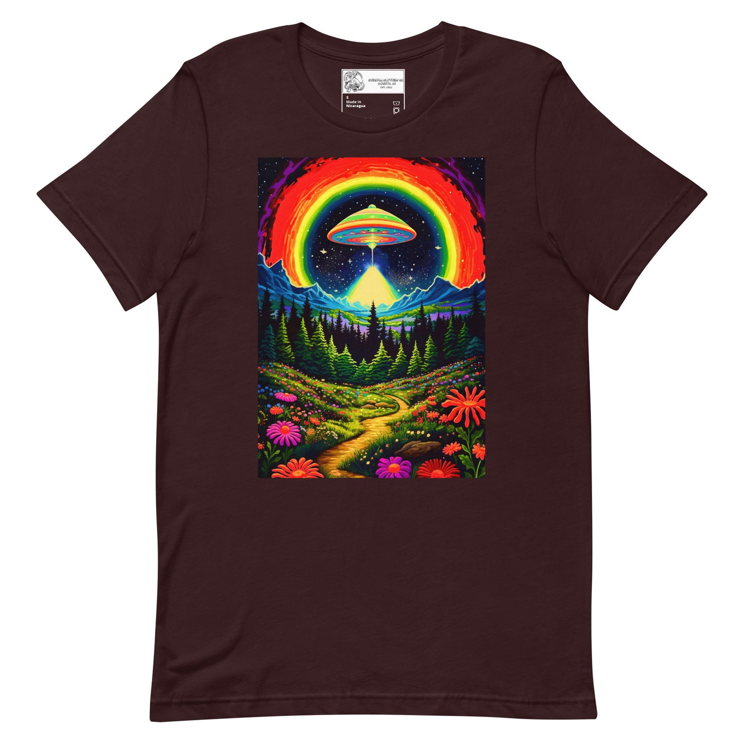 Trippy Alien Valley Unisex t-shirt