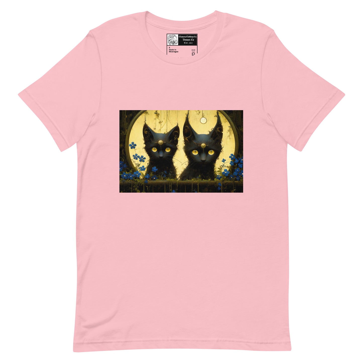 Black Cat Twins Unisex t-shirt