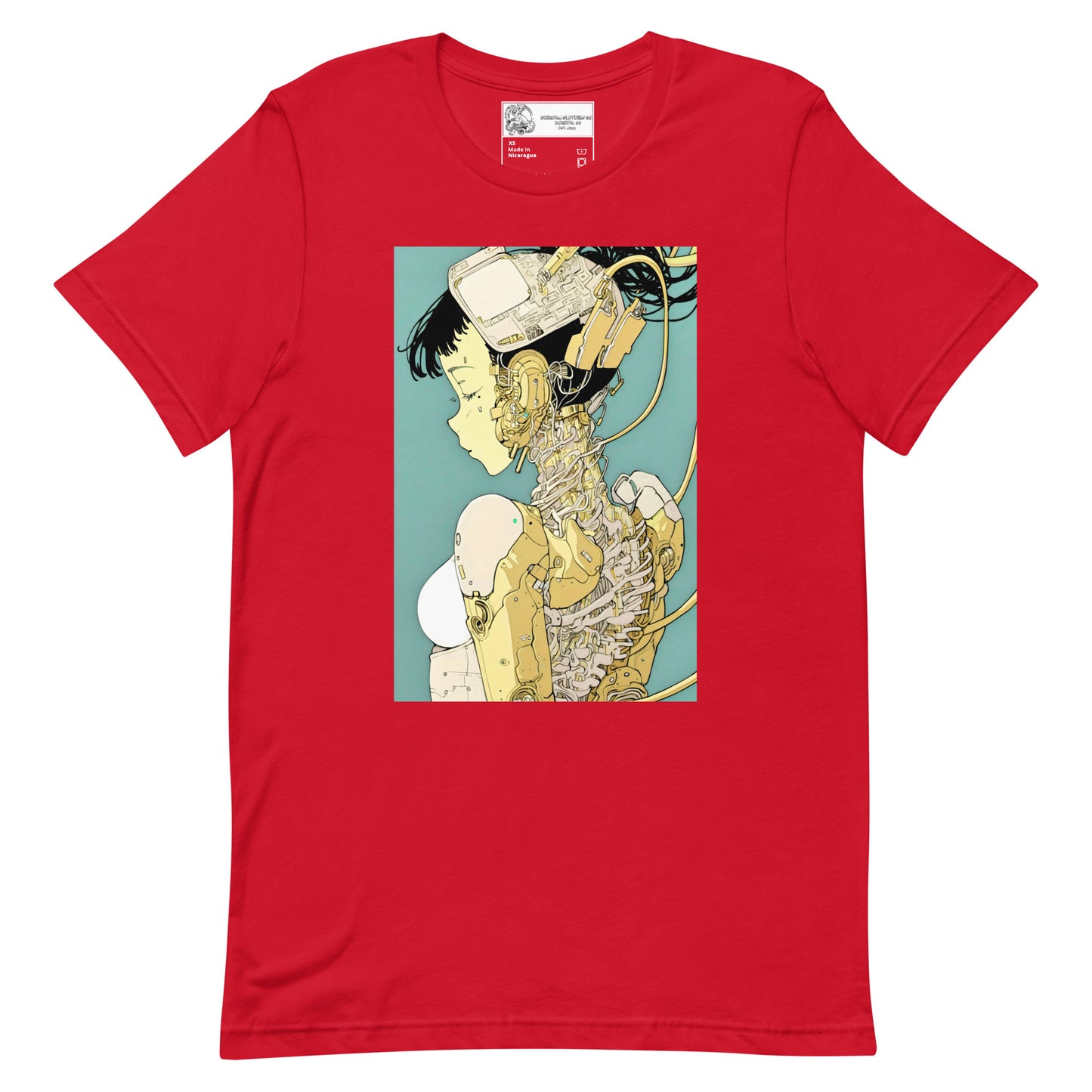 Cyborg Anime Woman #4 Unisex t-shirt