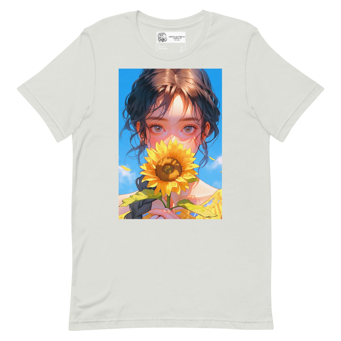 Sunflower Anime Girl #1 Unisex t-shirt