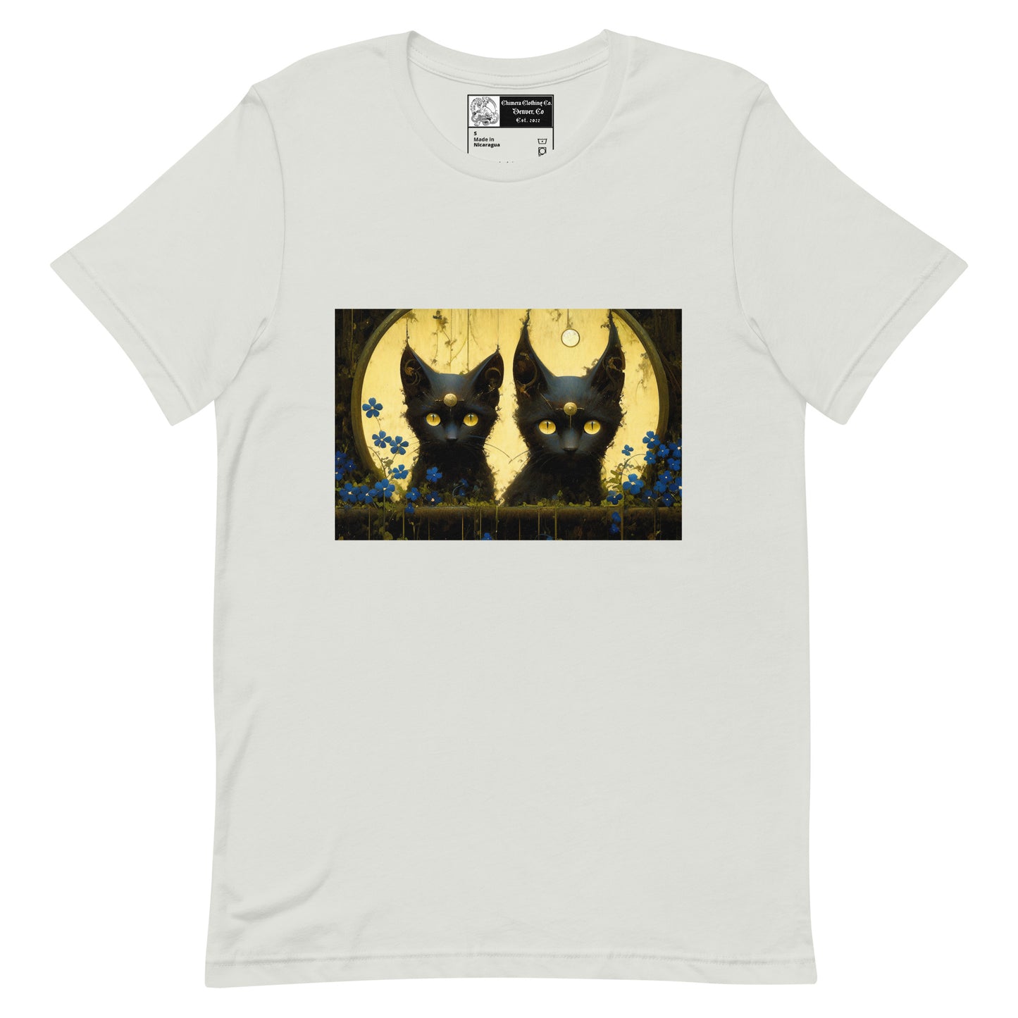 Black Cat Twins Unisex t-shirt