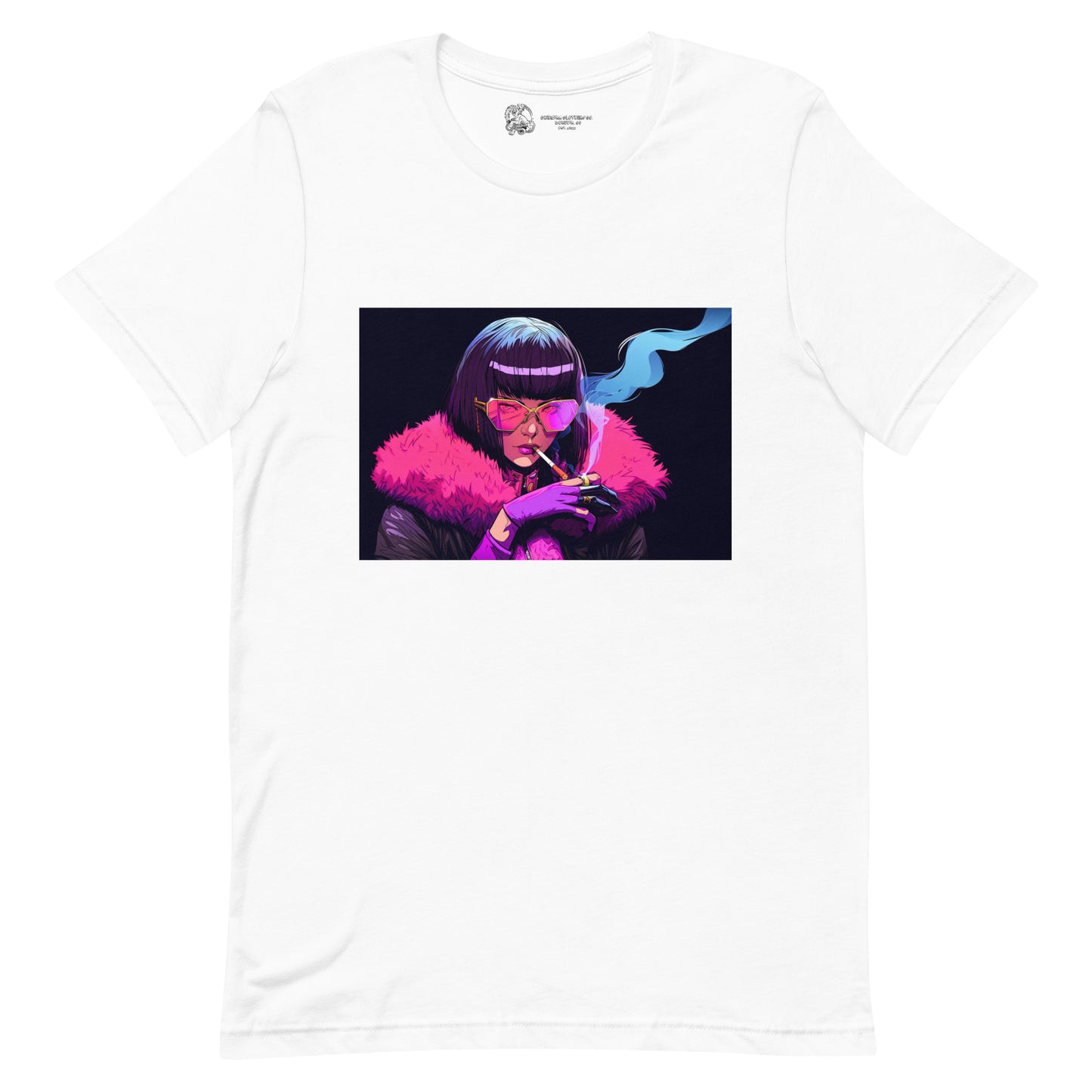 Smoking Anime Woman #4 Unisex t-shirt