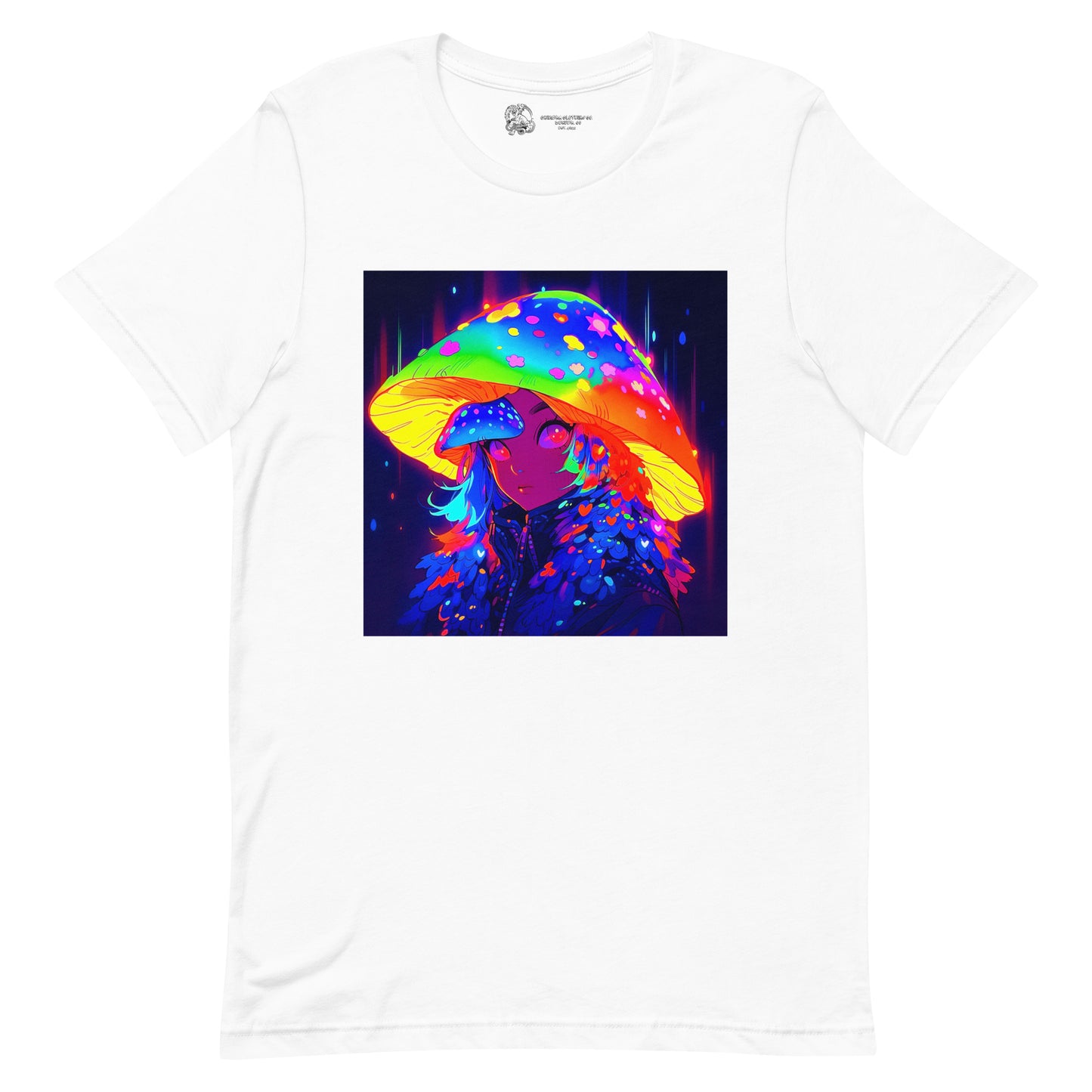 Rainbow Mushroom Anime Girl #1 Unisex t-shirt