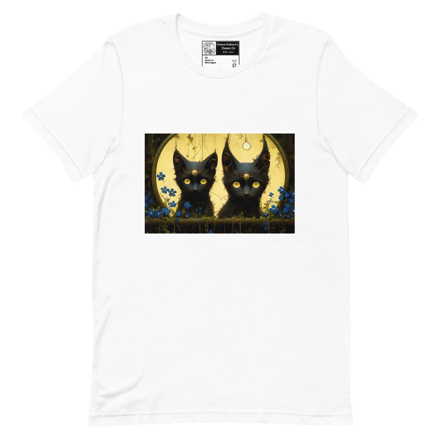 Black Cat Twins Unisex t-shirt