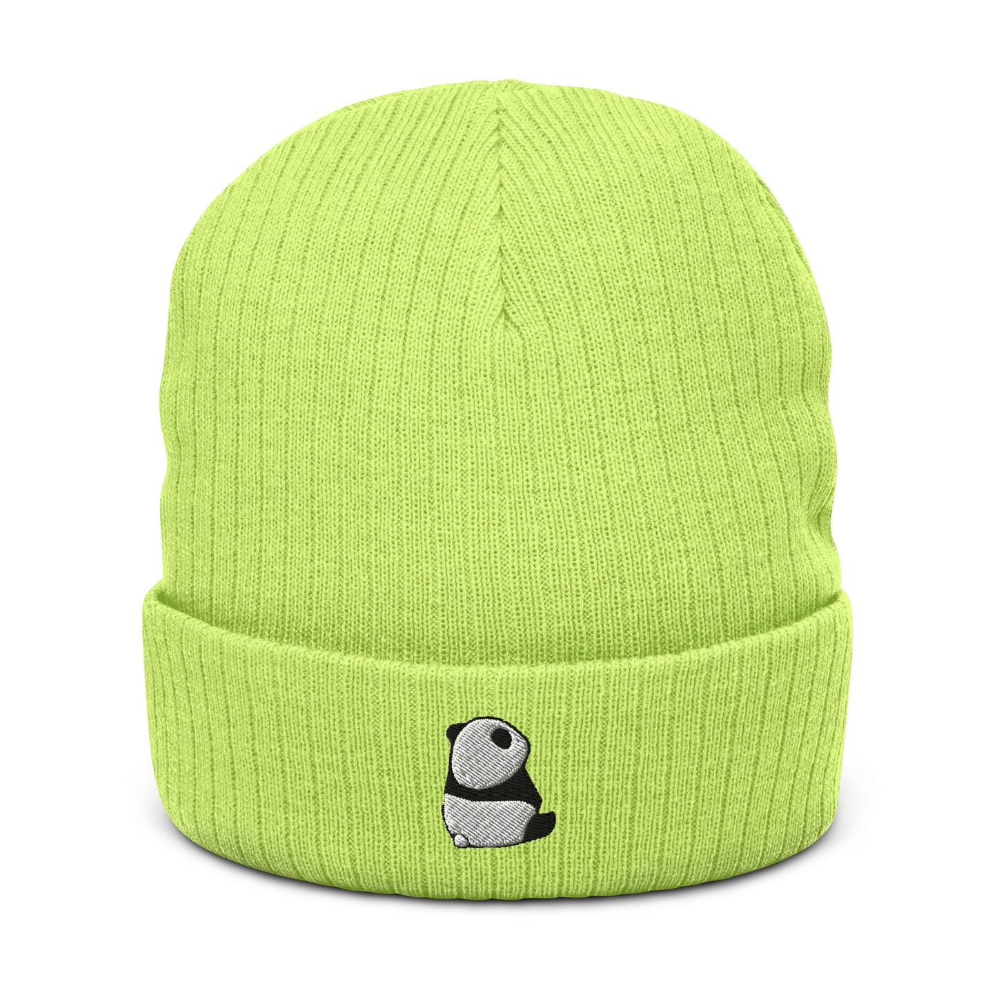 Panda Ribbed knit beanie Hat