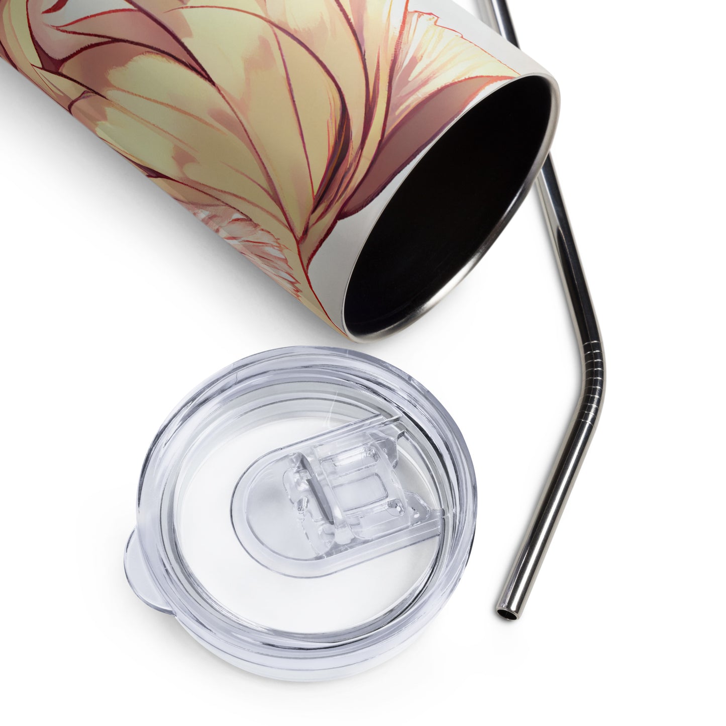 Anime Cat Girl #10 Stainless steel tumbler cup with metal straw