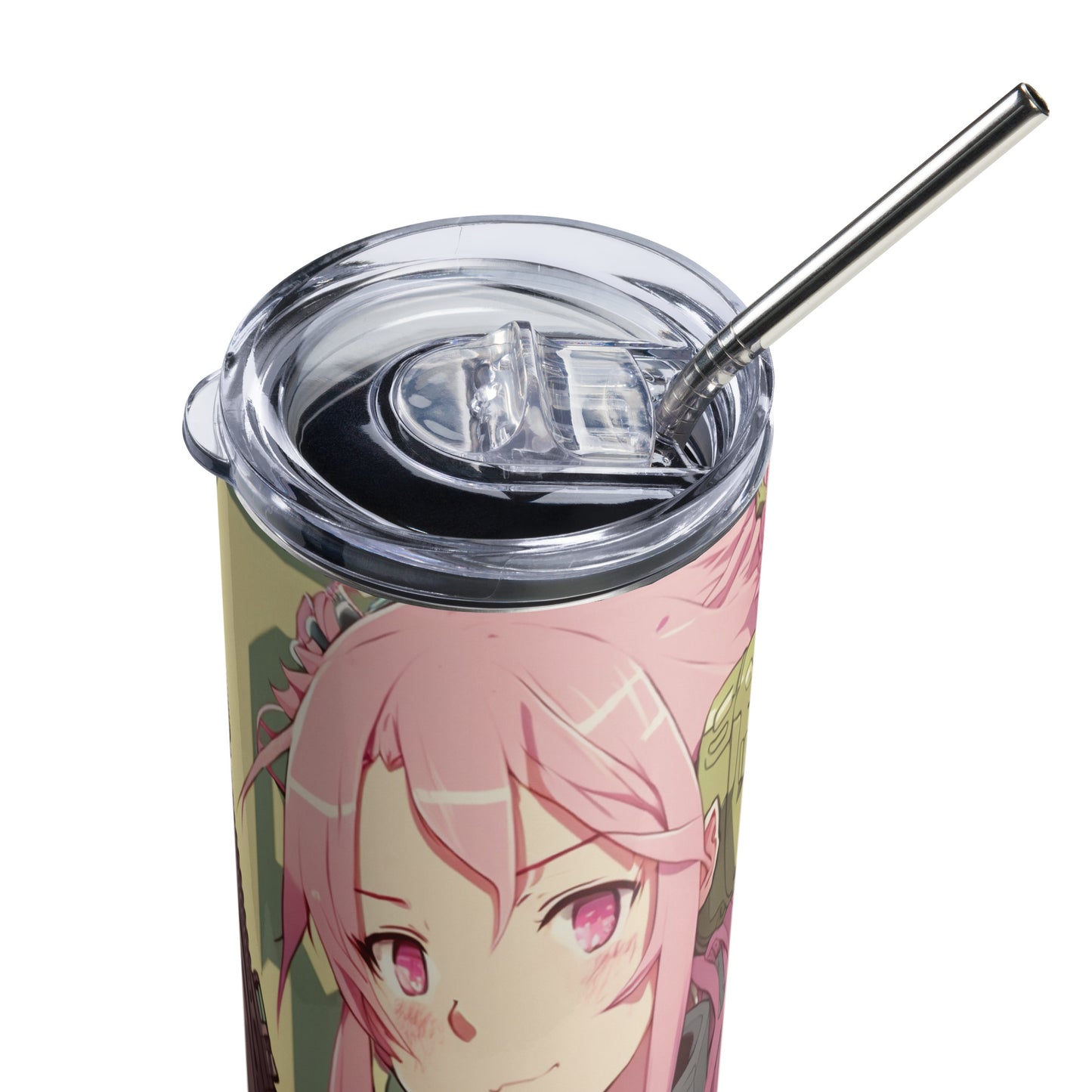 Anime Girl with Guns Stainless steel tumbler
