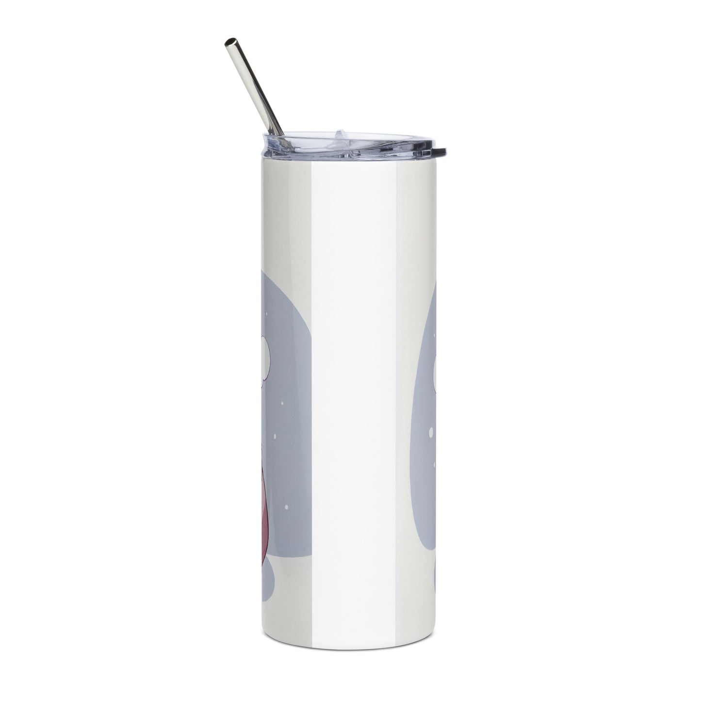 Anime Cat Girl #6 Stainless steel tumbler cup with metal straw