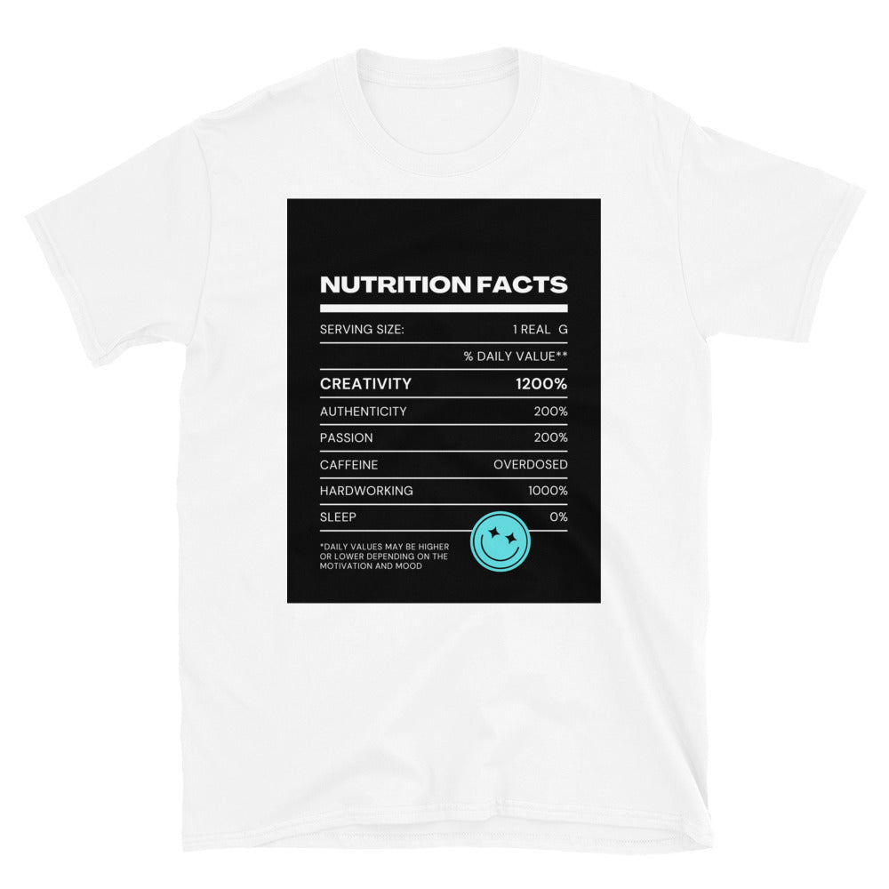 Nutrition Facts Short-Sleeve Unisex T-Shirt
