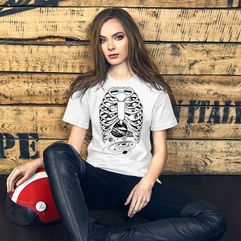 Space Galaxy Ribcage SOFT STYLE Unisex t-shirt