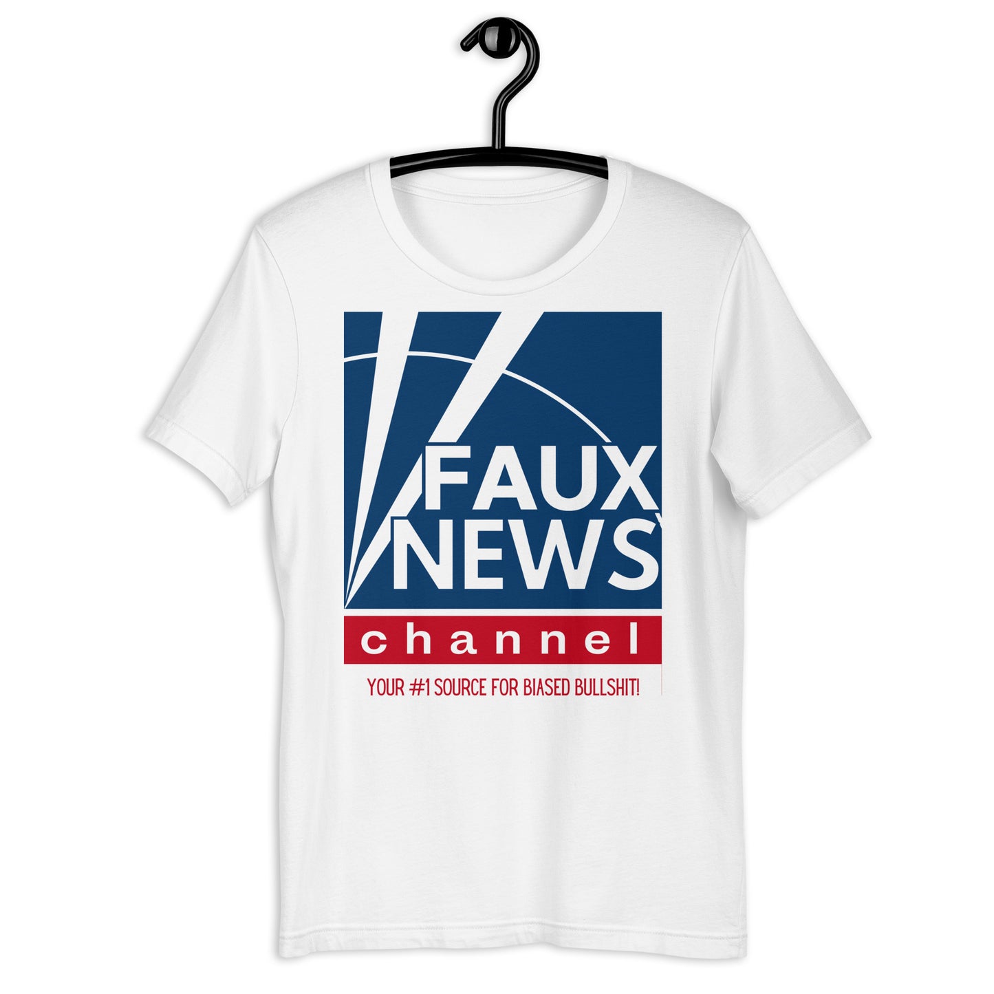 Faux News Channel (Fox News Funny Parody) SOFT STYLE Unisex t-shirt