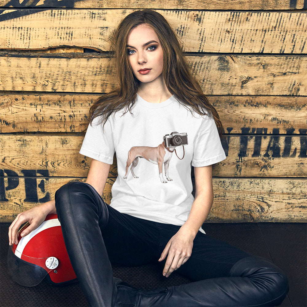 Camera Head Dog SOFT STYLE Unisex t-shirt