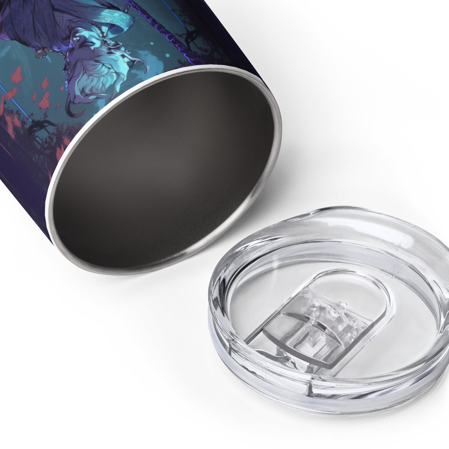 Blue Demon Samurai #2 stainless steel Wine tumbler cup