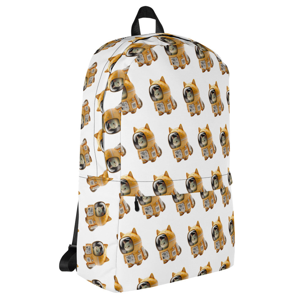 All Over Print Astronaut Space Kitty Cat Medium Backpack