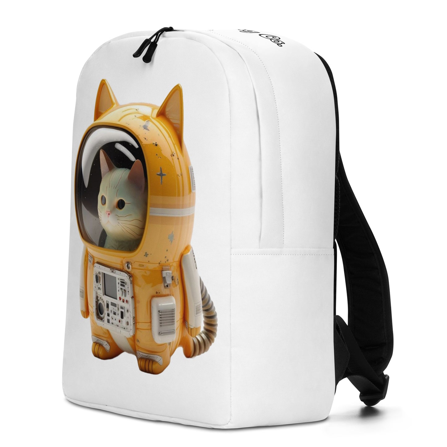 Astronaut Space Kitty Cat Minimalist Backpack