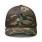 Wild Green Axolotl Camouflage trucker hat