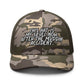 This hat is my skull now Camouflage trucker hat