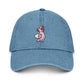 Pink Axolotl Denim Hat