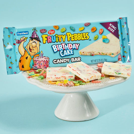 Flintstones Fruity Pebbles Birthday Cake Flavor Candy Bar