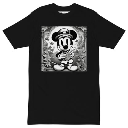 Smoke up Willie (steamboat willie) premium cotton t-shirt