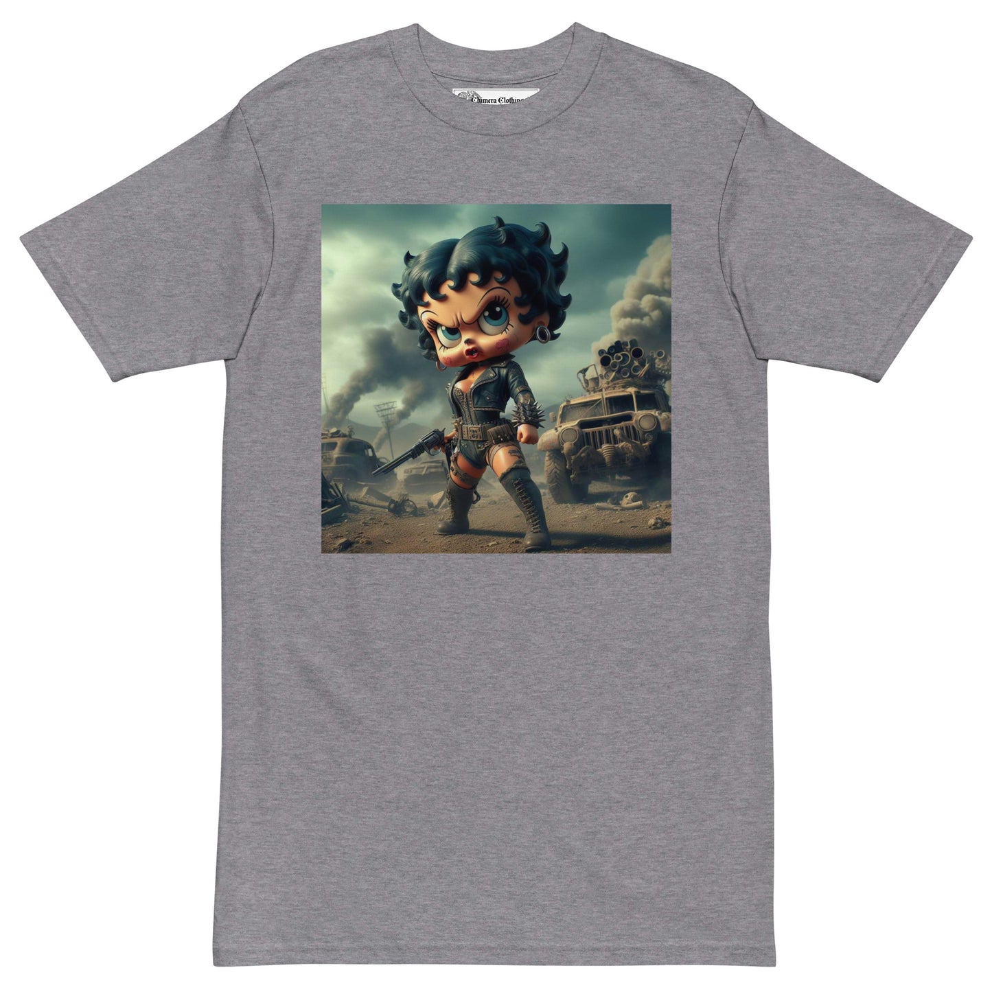 Badass Betty Boop Men’s premium cotton t-shirt