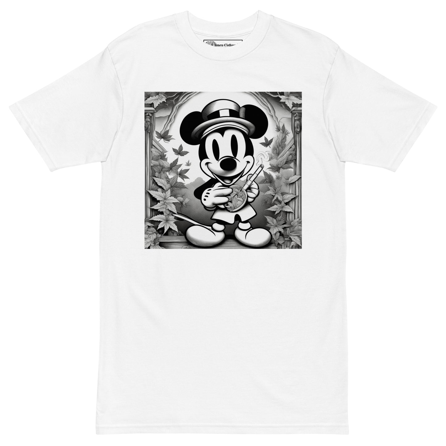 Smoke up Willie (steamboat willie) premium cotton t-shirt