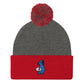 Blue Axolotl Pom-Pom Beanie Hat