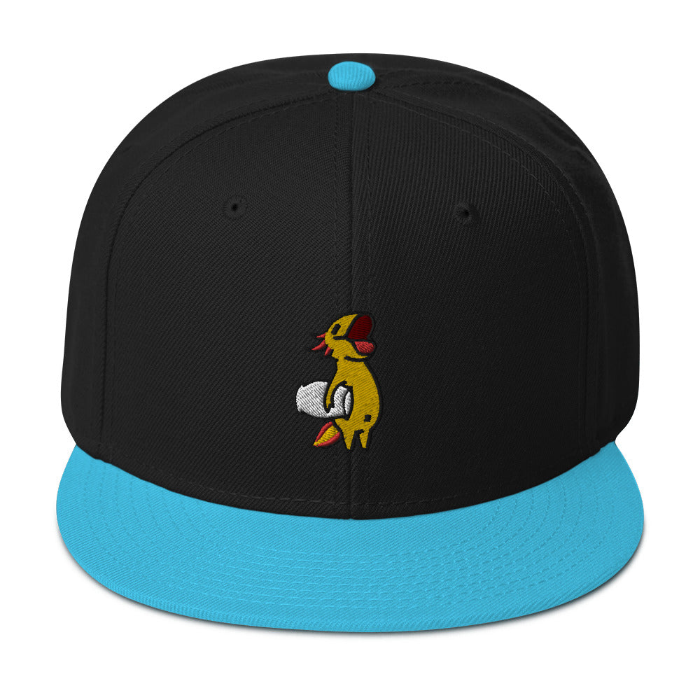 Gold Axolotl Snapback Hat