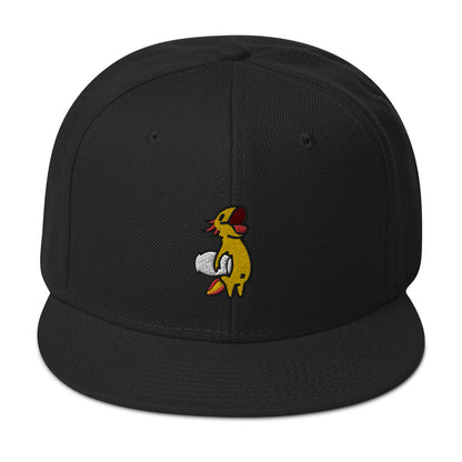 Gold Axolotl Snapback Hat