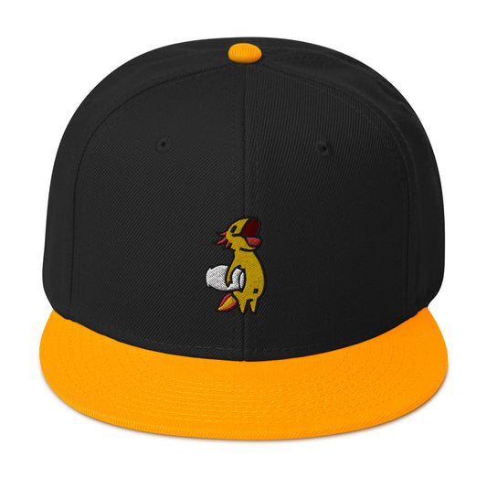 Gold Axolotl Snapback Hat