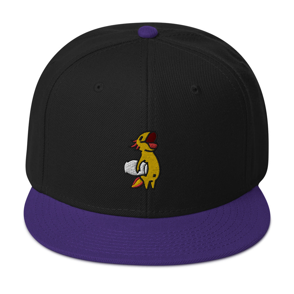 Gold Axolotl Snapback Hat