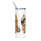 Astronaut Space Kitty Cat 20oz. Stainless steel tumbler Cup with Metal Straw