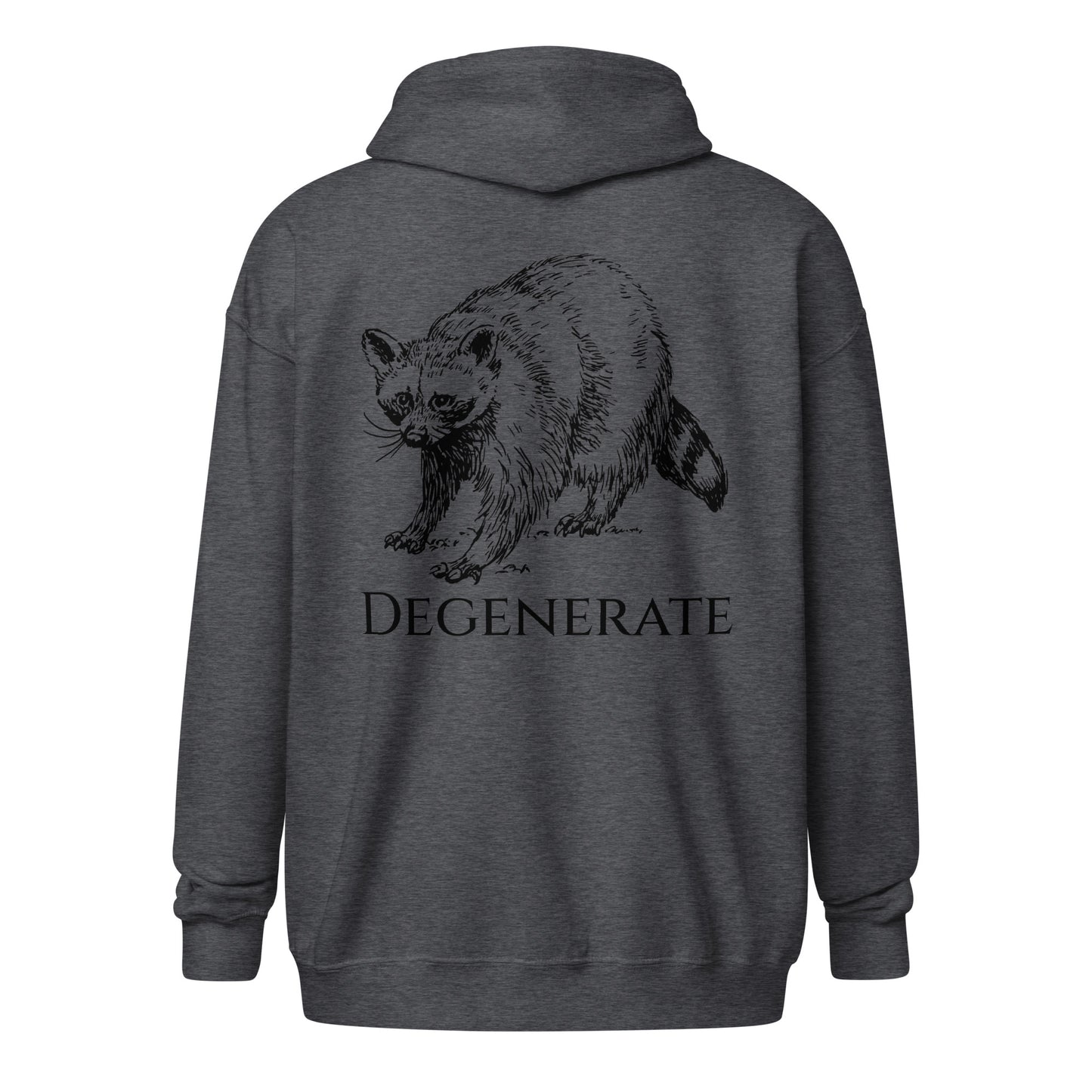 Degenerate Raccoon Unisex heavy blend zip hoodie