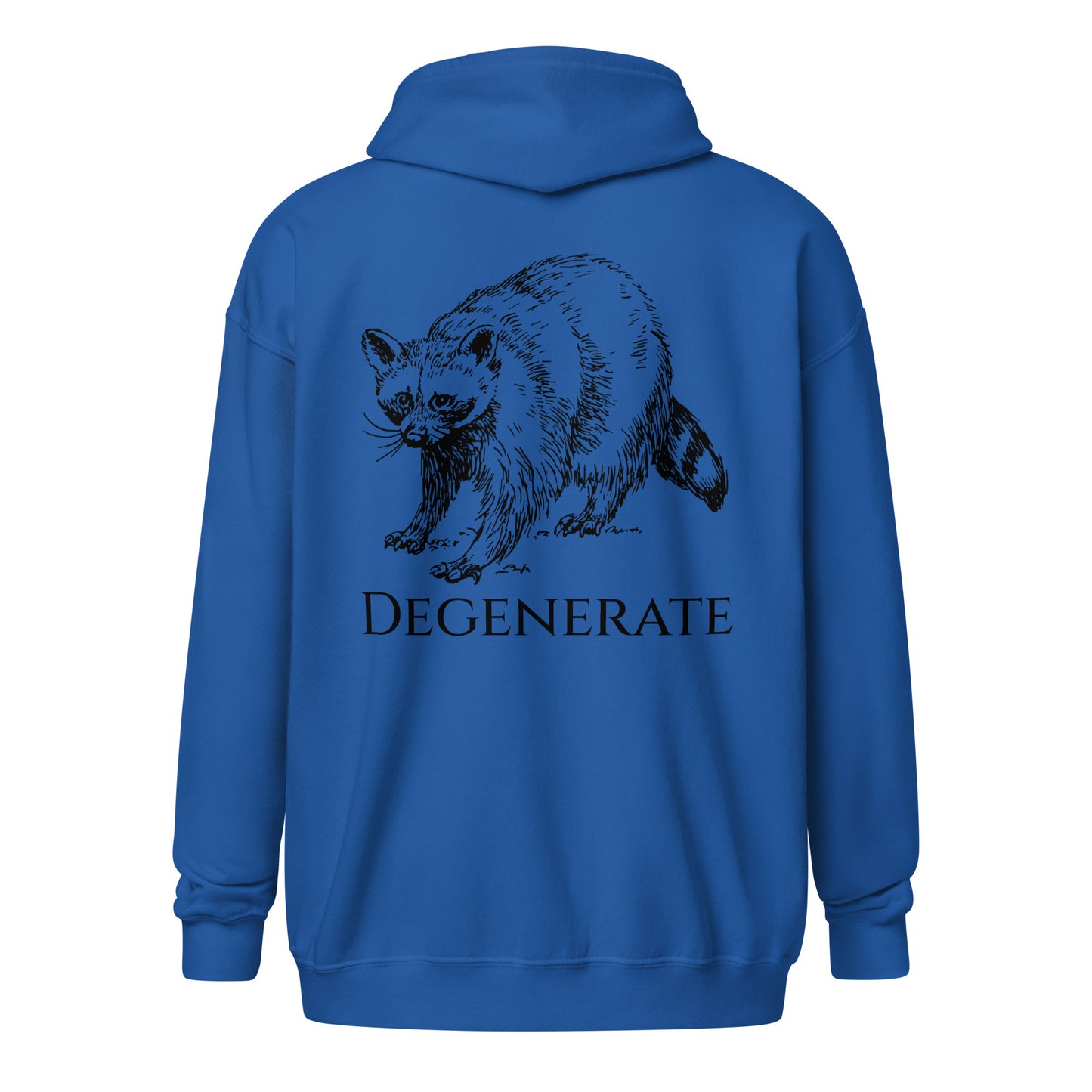 Degenerate Raccoon Unisex heavy blend zip hoodie