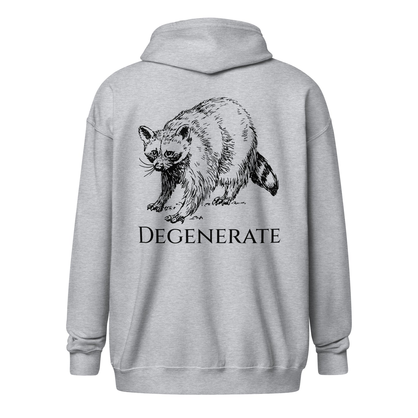 Degenerate Raccoon Unisex heavy blend zip hoodie