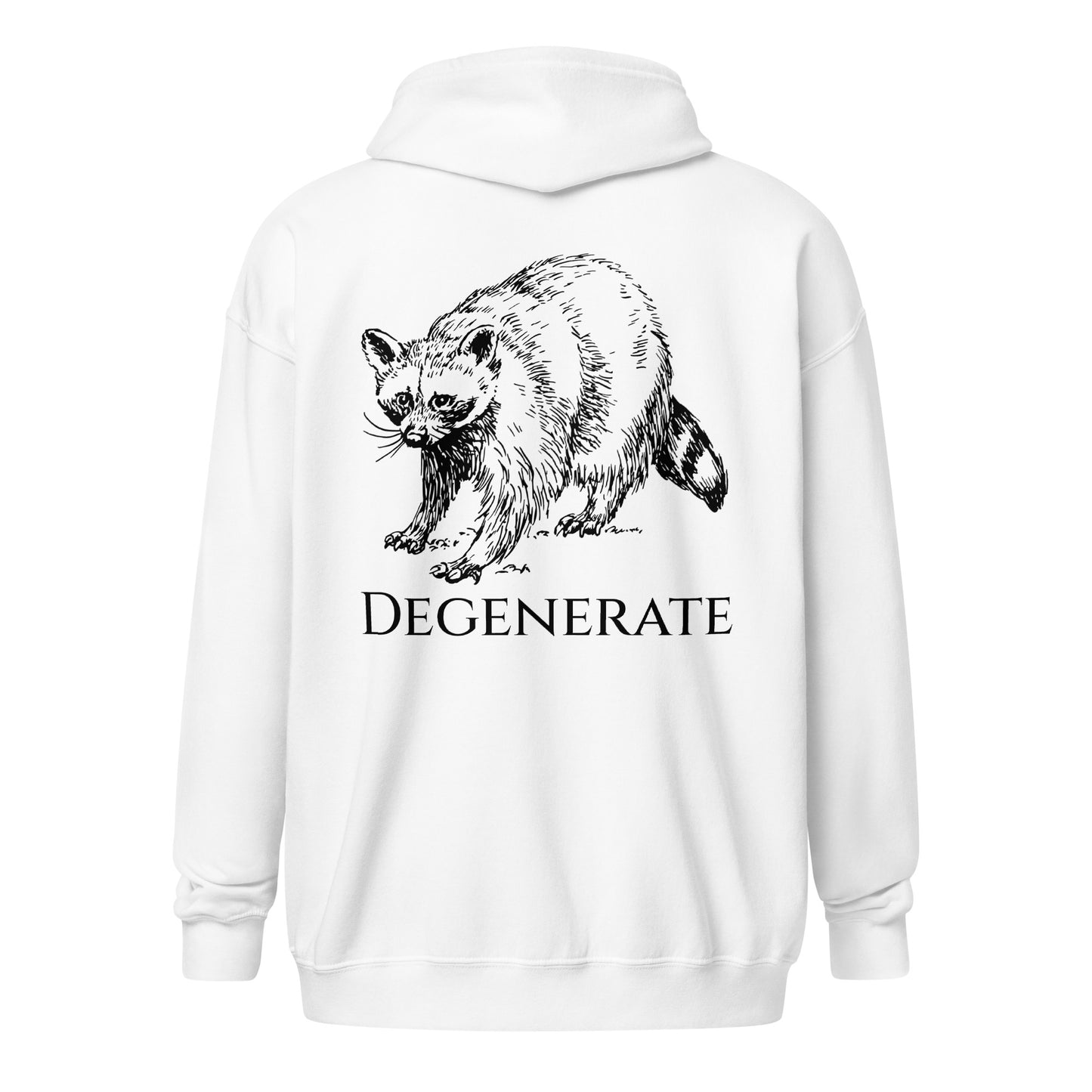 Degenerate Raccoon Unisex heavy blend zip hoodie