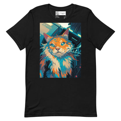 Spaceship Kitty Cat Unisex t-shirt