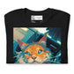 Spaceship Kitty Cat Unisex t-shirt