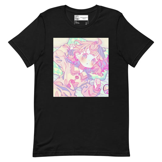 Sleepy Pastel Anime Girl Unisex t-shirt