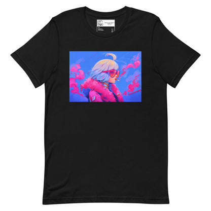 Smoking Anime Woman #3 Unisex t-shirt