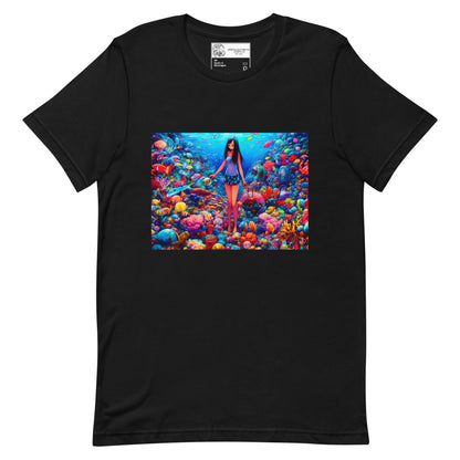 Ocean Anime Girl Unisex t-shirt