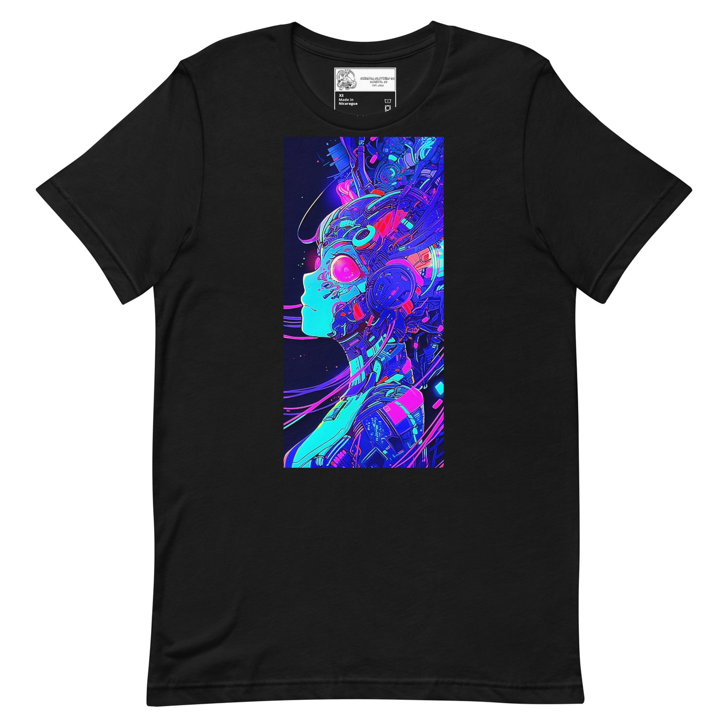 Cyborg Anime Girl #1 Unisex t-shirt