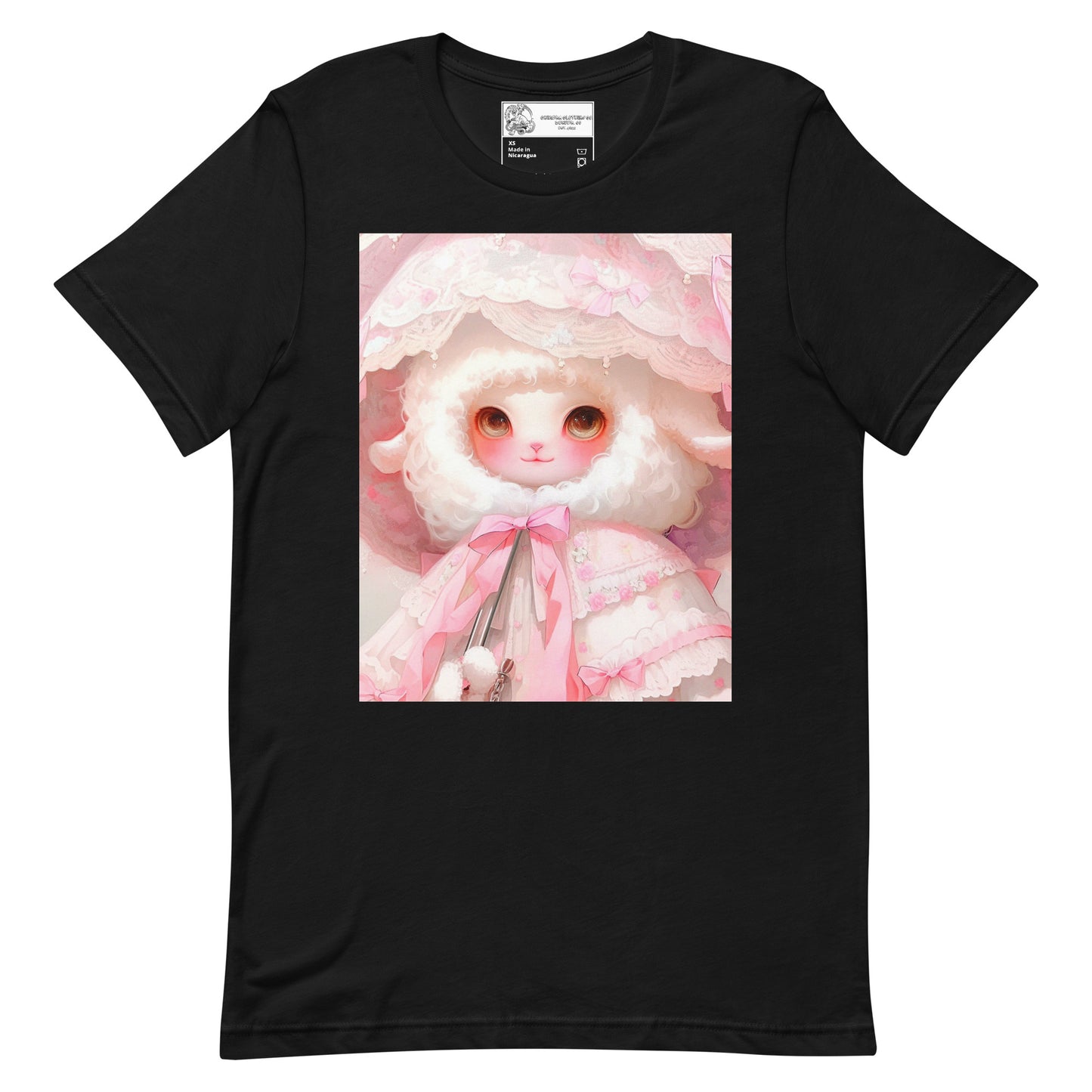 Precious Pastel Lamb with Umbrella Unisex t-shirt