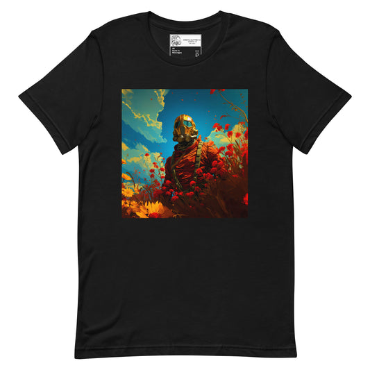 Soldier in the Flowers Unisex t-shirt