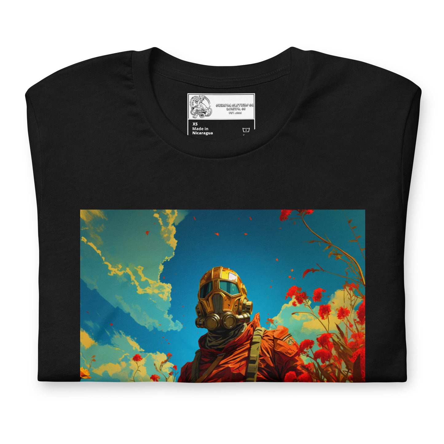 Soldier in the Flowers Unisex t-shirt